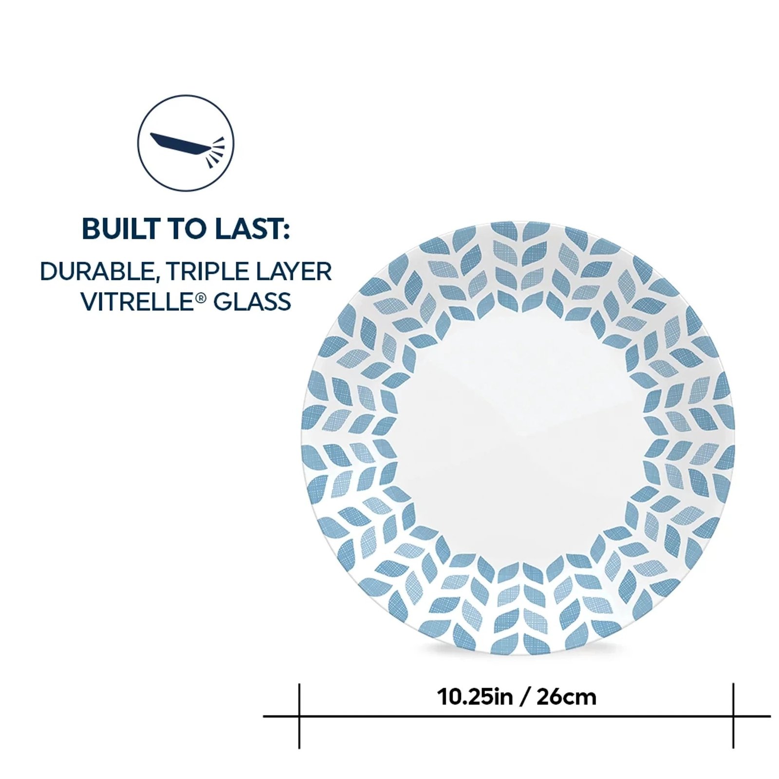 Corelle® Global Collection Northern Pines 10.25 Dinner Plates, 6-pack - Image 4
