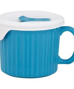 Alternative view of CorningWare® 20-ounce Light Blue Meal Mug™ with Vented Lid