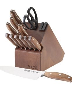 Chicago Cutlery® Signature Edge Walnut 13-piece Knife Block Set