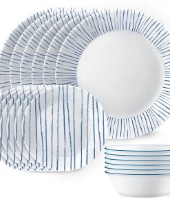 Corelle® Nautical Stripes 18-piece Dinnerware Set, Service for 6