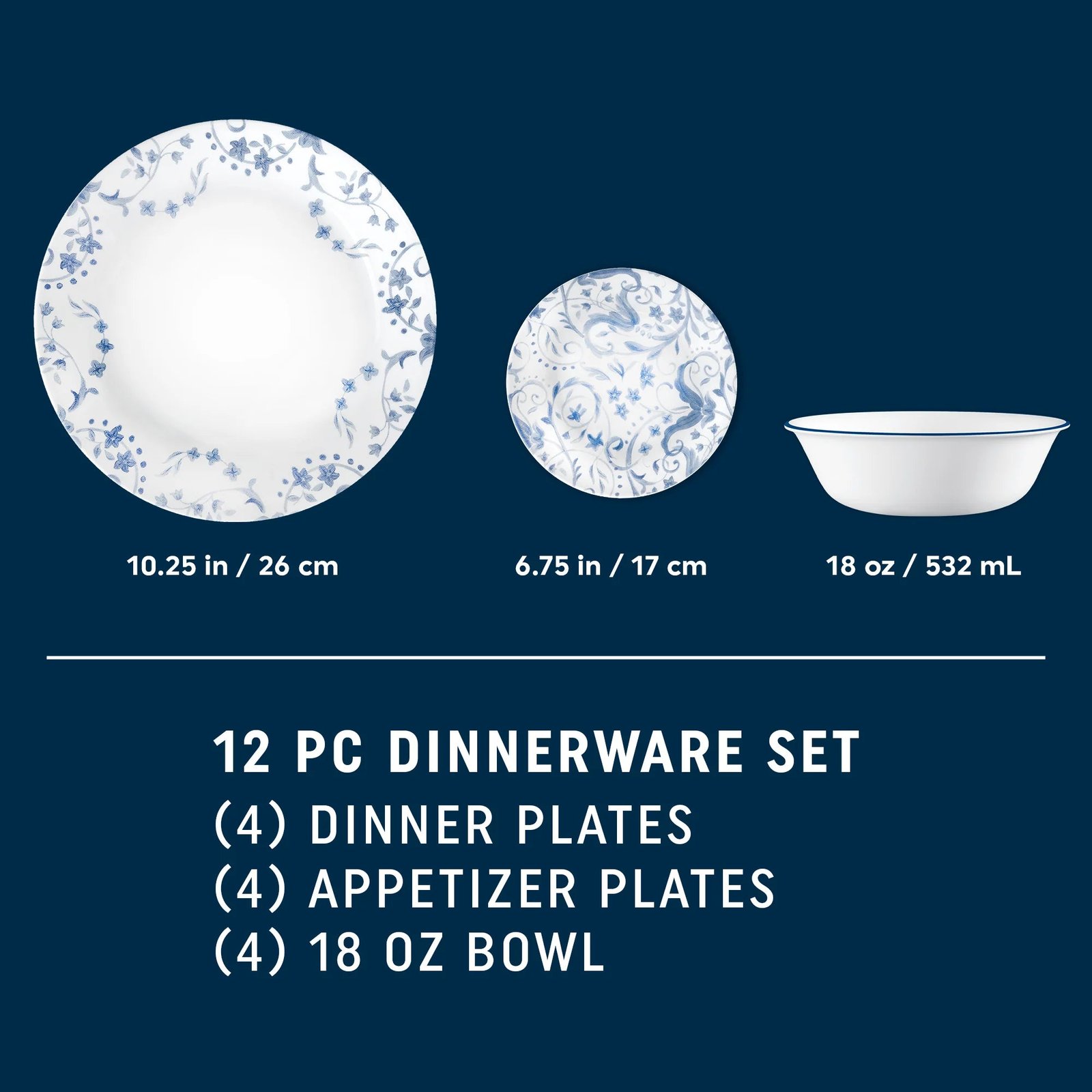 Corelle® Darlington 12-piece Dinnerware Set, Service for 4 - Image 5