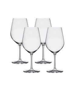 Lucaris Tokyo Temptation Bordeaux Glasses (4-Pieces), 21-ounce, Dishwasher Safe, Lead-free Crystalline