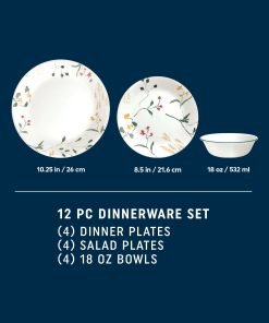 Alternative view of Corelle® Wildflower Scatter 12-piece Dinnerware Set, Service for 4