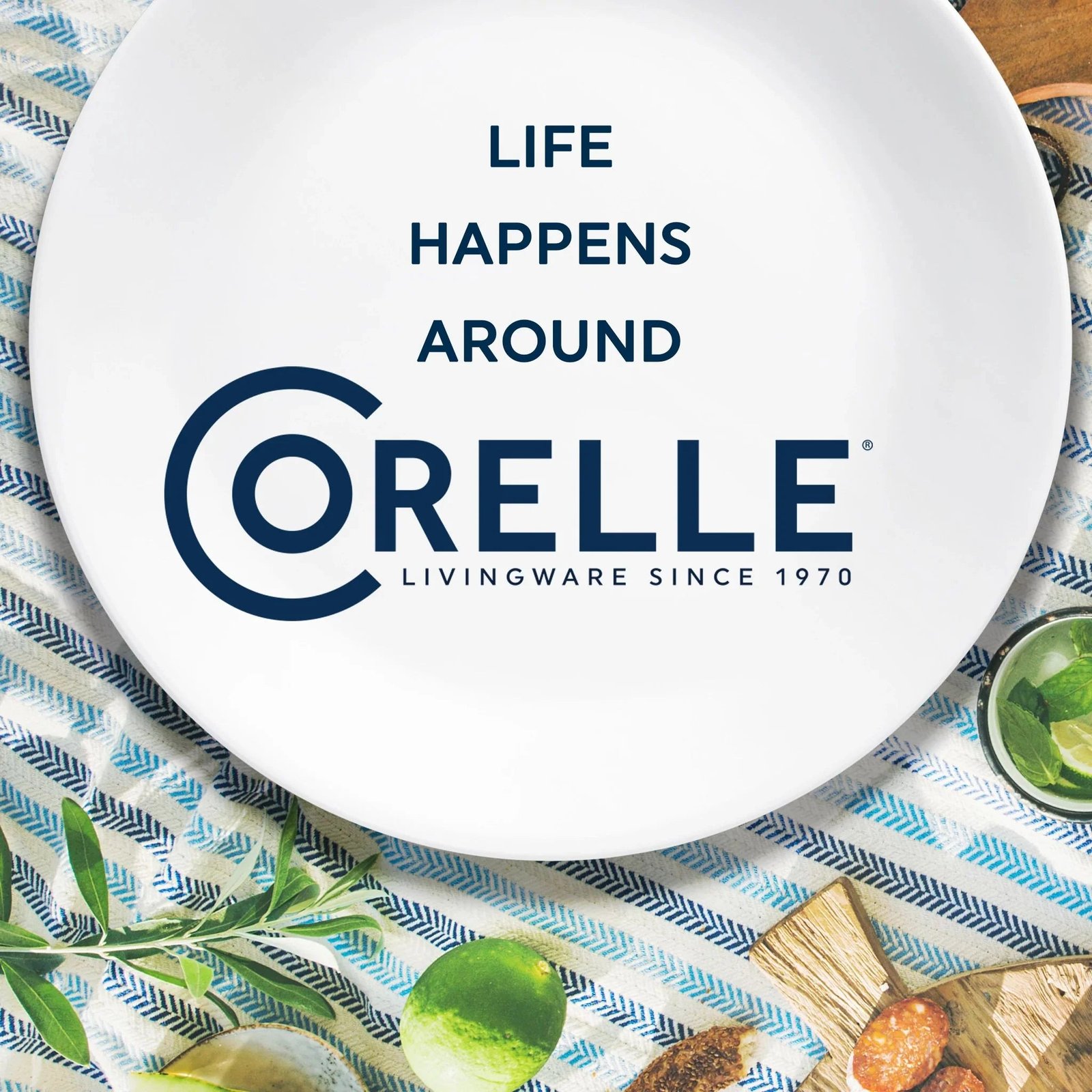 Corelle® Classic Café Blue 28-ounce Large Soup Bowl - Image 5