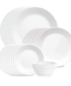 Corelle® Shimmering White 32-piece Dinnerware Set, Service for 8