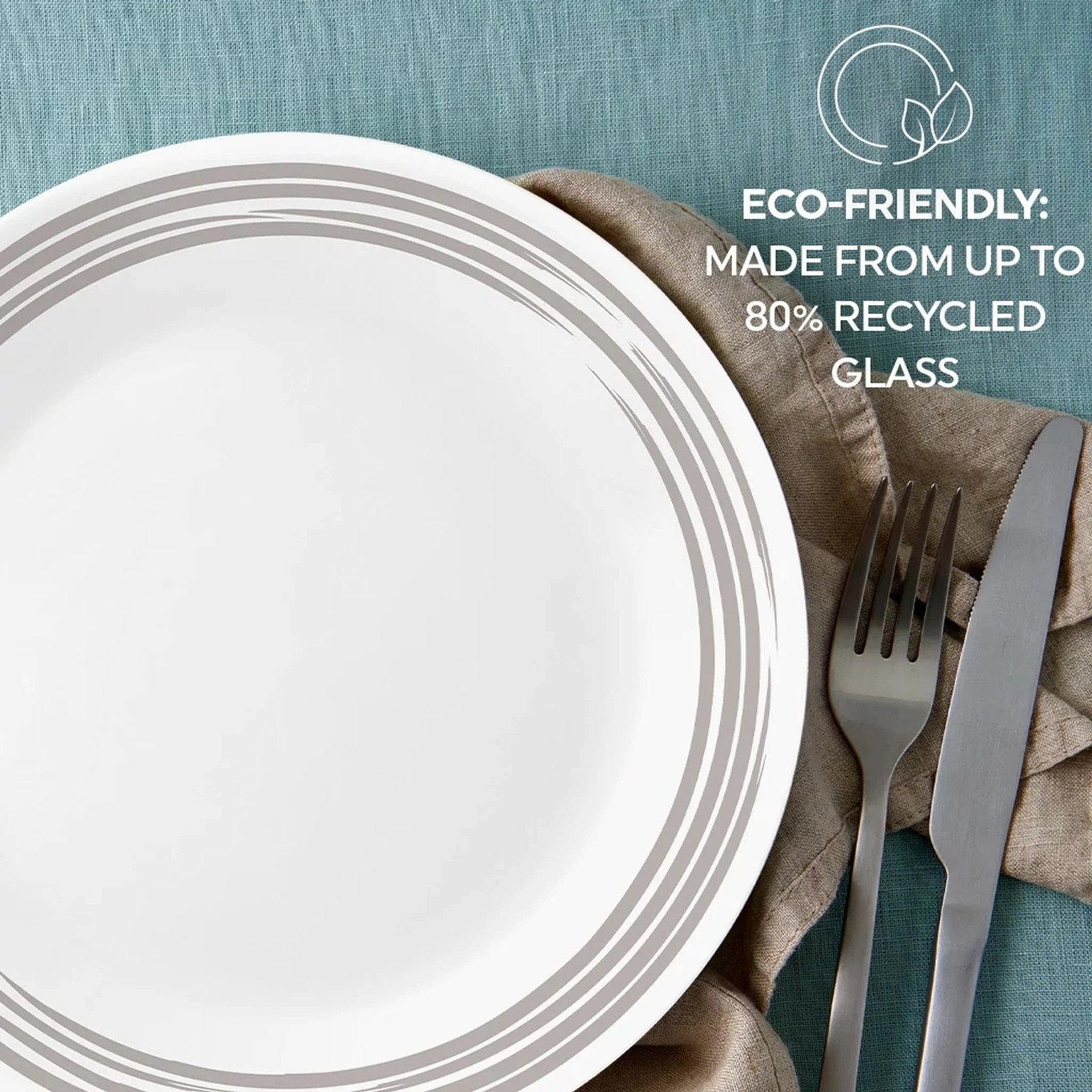 Corelle® Brushed Silver 8.5 Salad Plate - Image 6