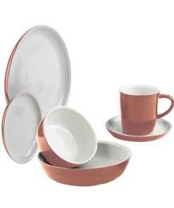 CorningWare® 6-piece Red Clay Dinnerware Set , Service for 1