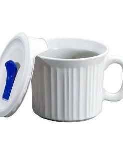 CorningWare® French White® 20-ounce Meal Mug™ with Vented Lid