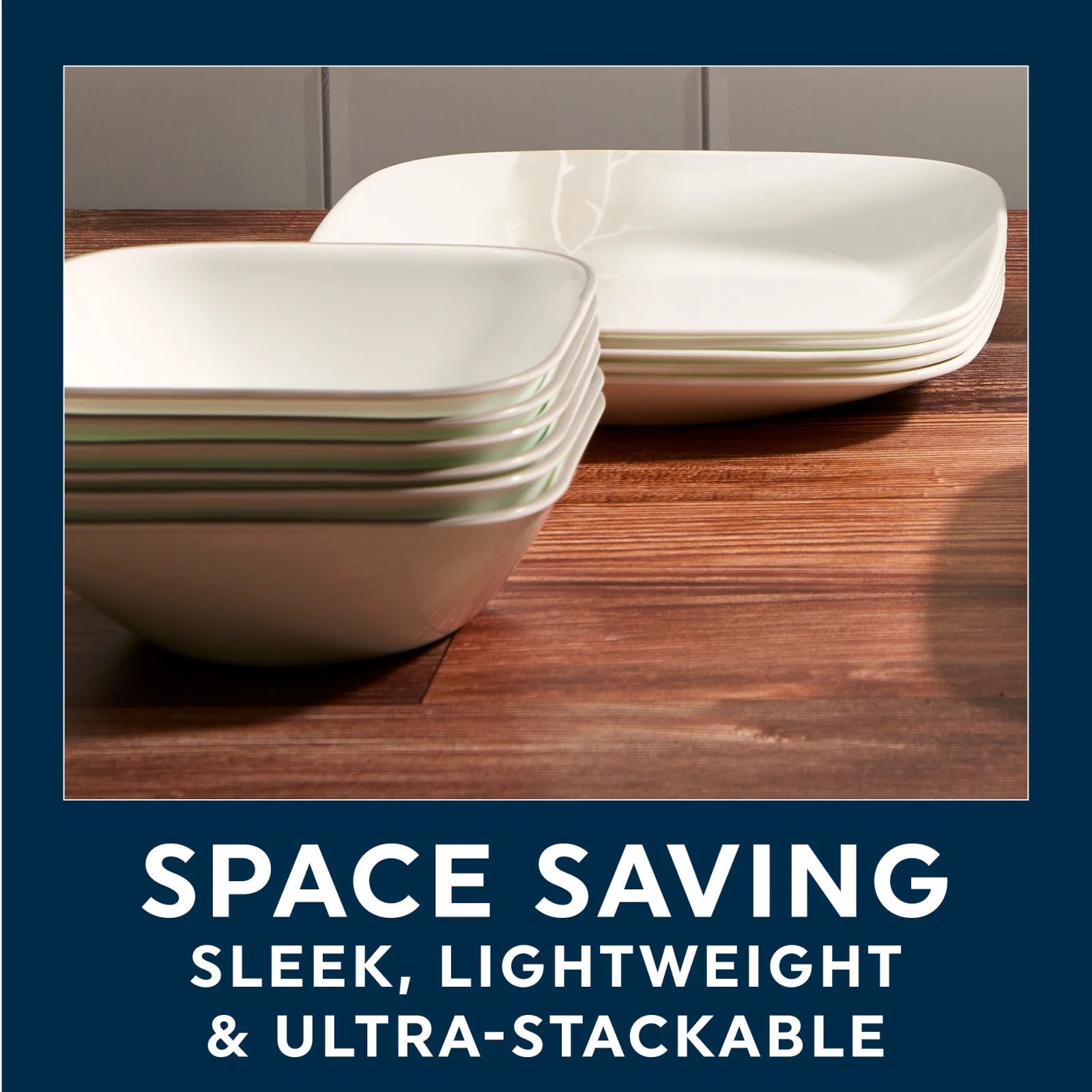 Corelle® Square Wandering Grove 10.5 Dinner Plate - Image 7