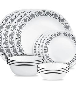 Corelle® Cusco 16-piece Mugless Dinnerware Set, Service for 4