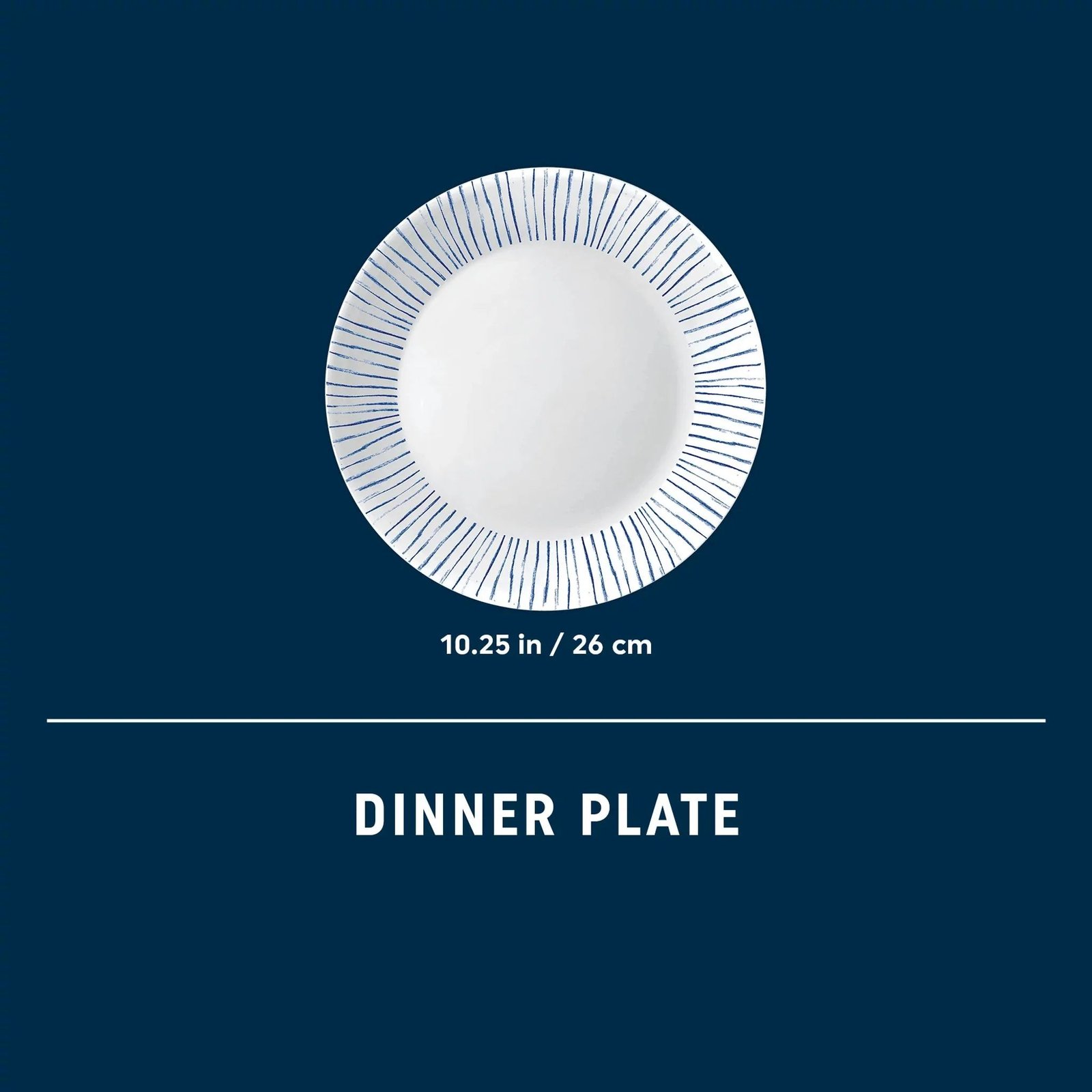 Corelle® Botanical Stripes 10.25 Dinner Plate, 6 pack - Image 3