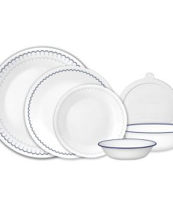 Corelle® Caspian Lace 66-piece Dinnerware Set, Service for 12