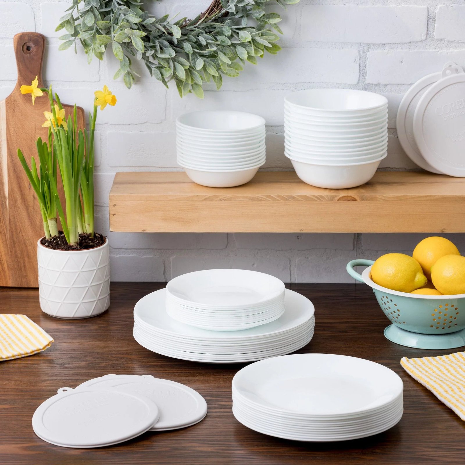 Corelle® Winter Frost White 66-piece Dinnerware Set, Service for 12 - Image 3