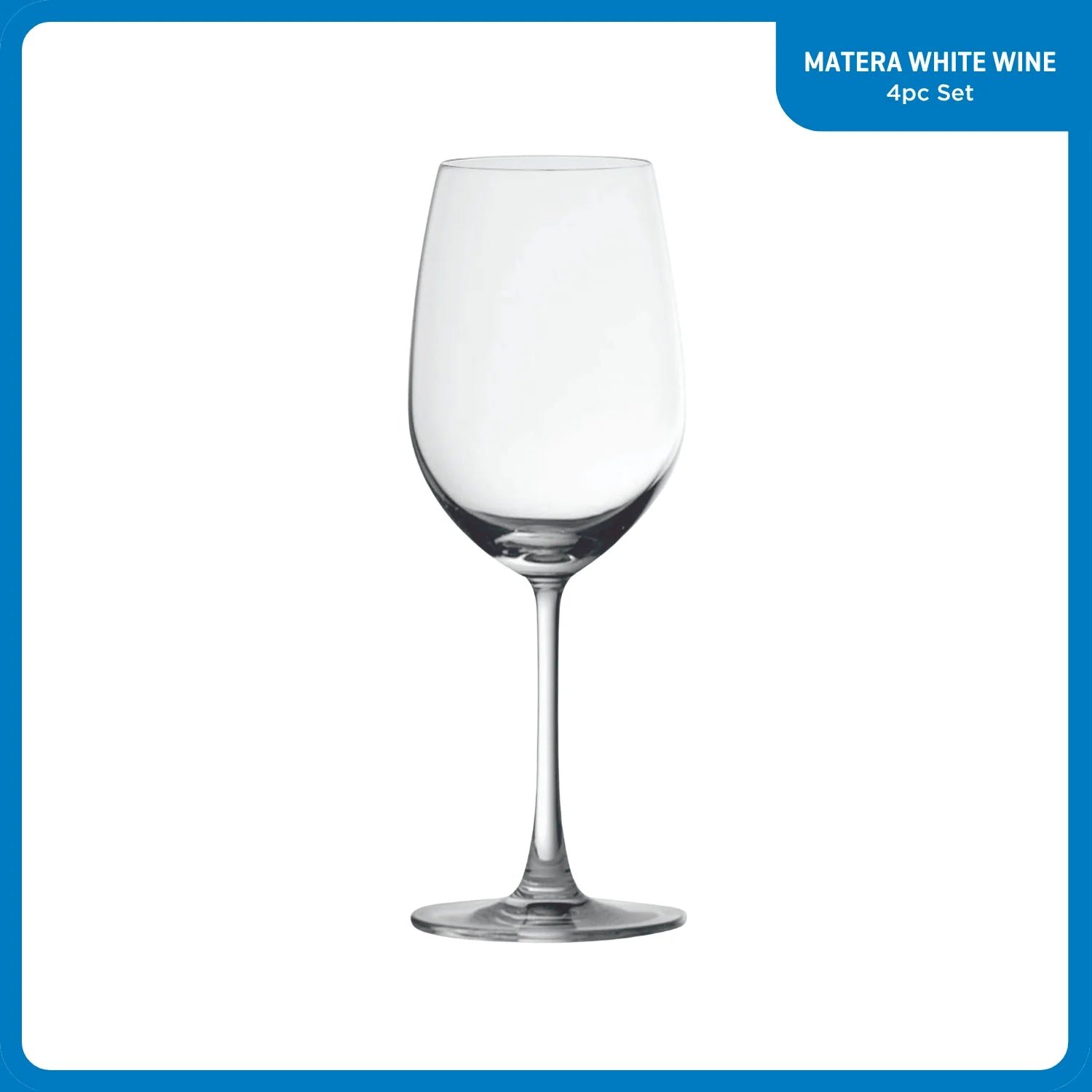 Ocean Glass Matera White Wine Glasses (4-Pieces), 14-ounce, dishwasher safe - Image 2