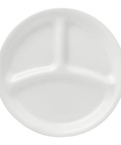 Corelle® Winter Frost White 8.5 Divided Salad Plate