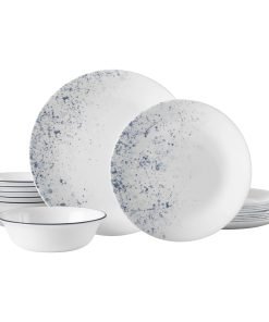 Corelle® Indigo Speckle 18-piece Dinnerware Set, Service for 6