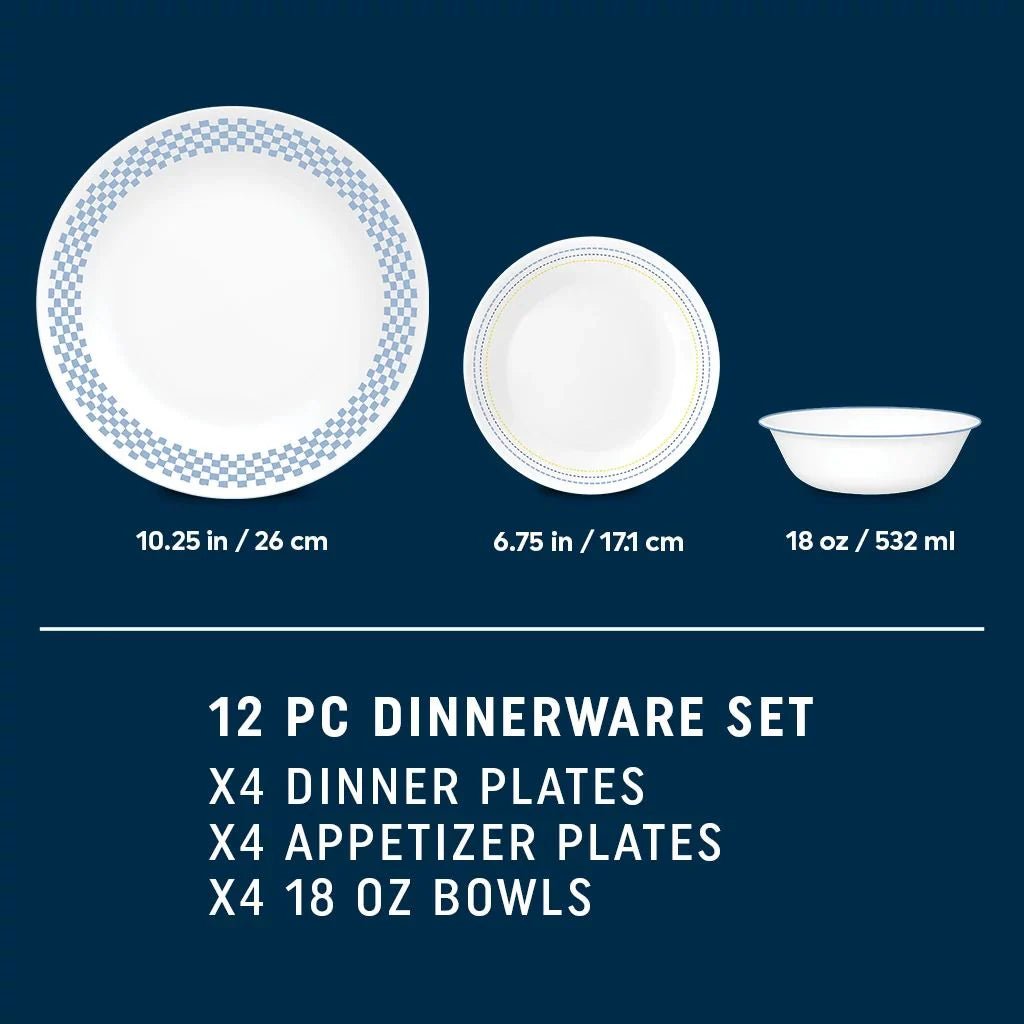 Corelle® Amelia 12-piece Dinnerware Set, Service for 4 - Image 2